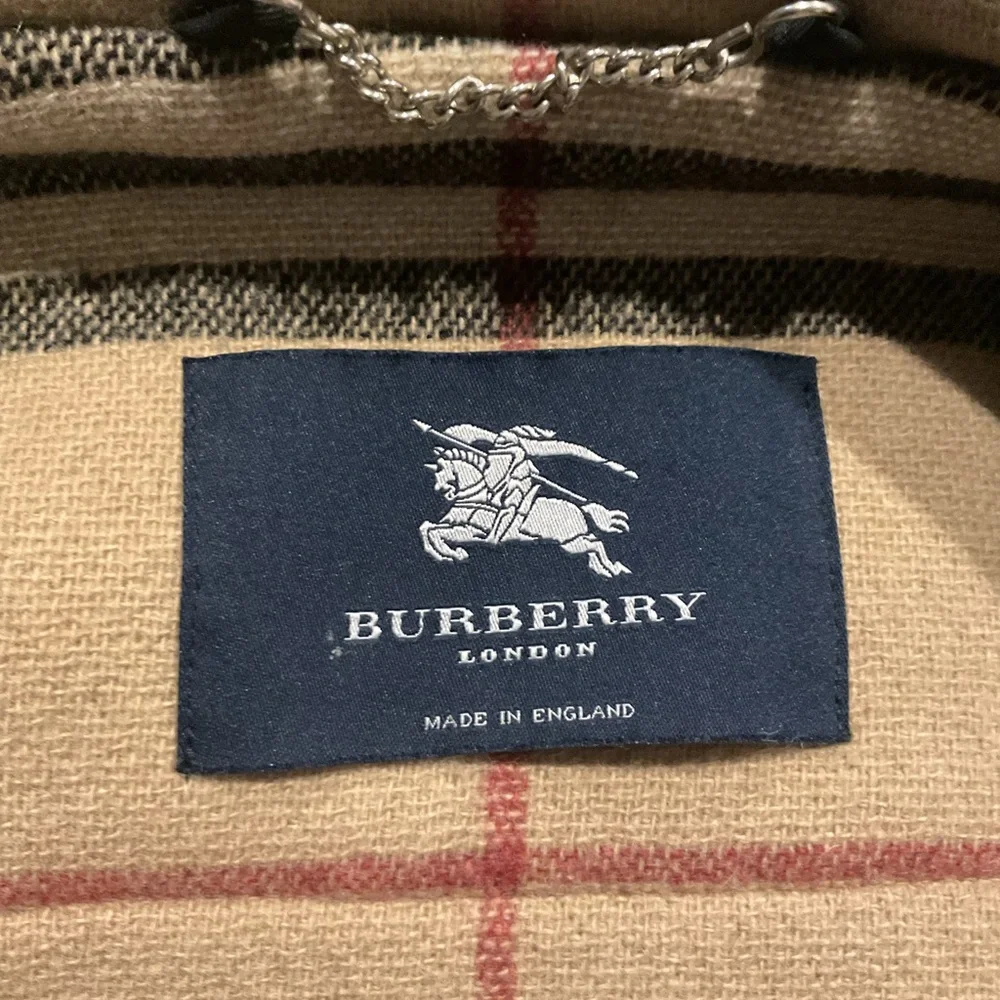 Burberry London Nova Check Wool Plaid Mini Duffle 99 Toggle Hooded Coat Jacket - Picture 2 of 12